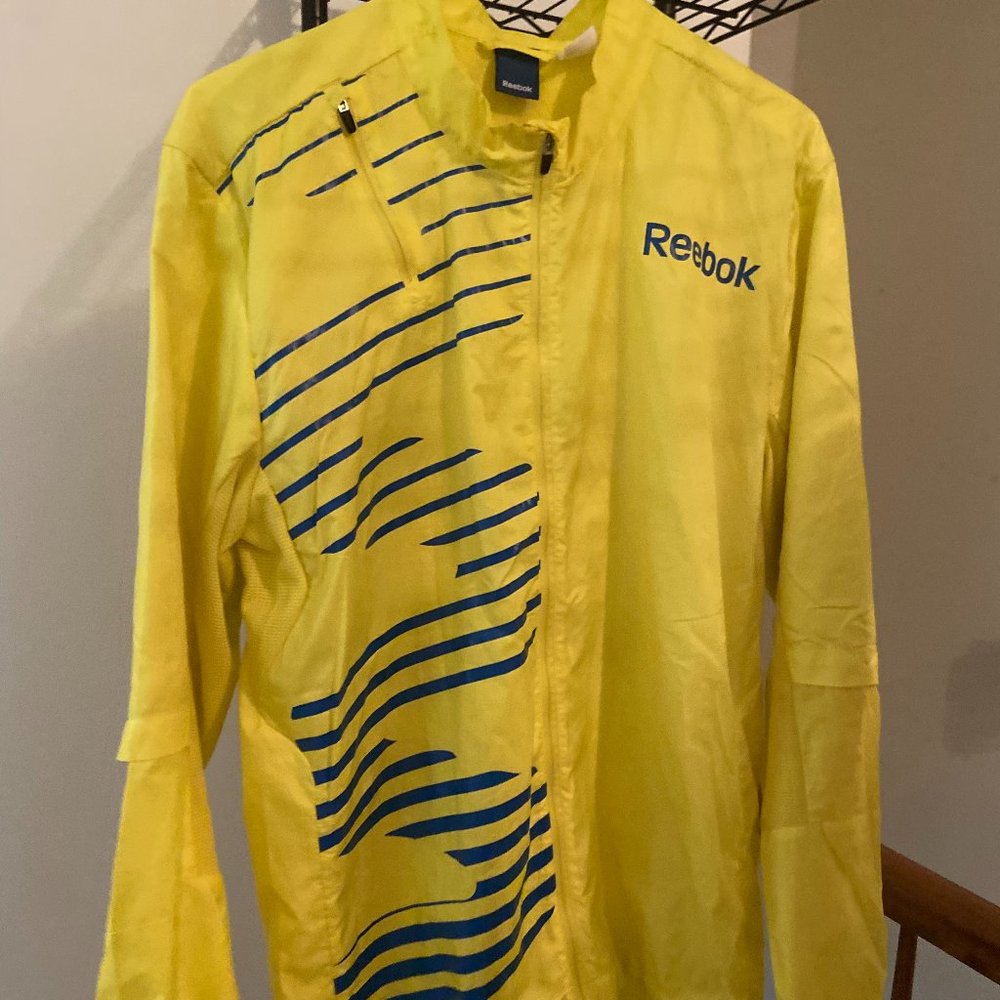 Yellow Reebok Windbreaker